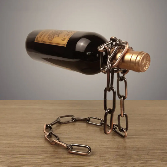 Magic Iron Chain Wine Bottle Holder Display