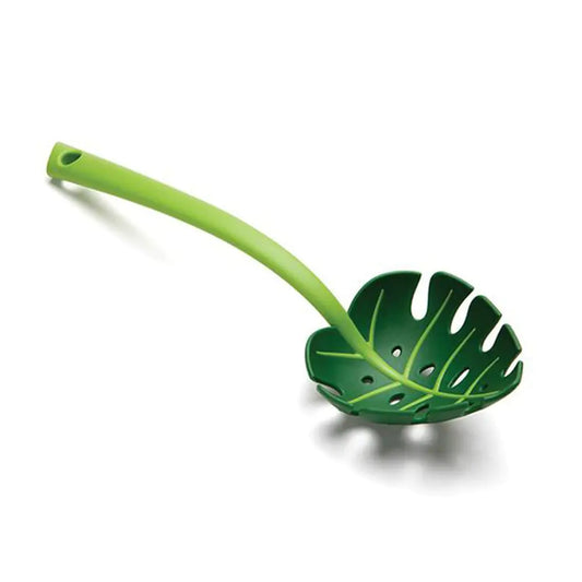 Green Leaf-Shaped Pasta Spoon