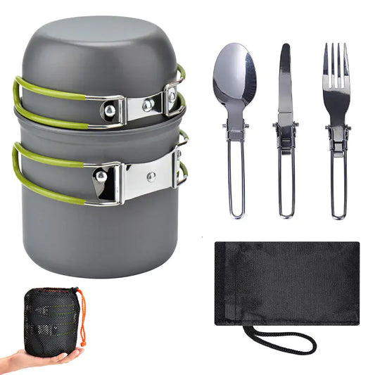 Compact Tableware Kit for Camping & Outdoor Adventures